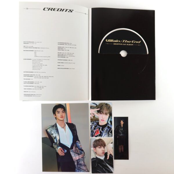 Drippin - Villain: The End [DX Ver.] 1st Album Signed Autographed CD Promo 2022