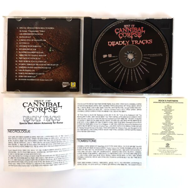 Cannibal Corpse - Deadly Tracks - Best Of Korean Album CD + Poster Korea
