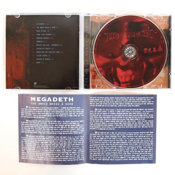 Megadeth - The World Needs A Hero Korean Album CD + Poster + Box Korea