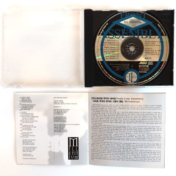 Front Line Assembly - Millennium Korean Album CD Korea Promo