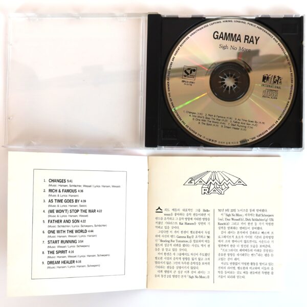 Gamma Ray - Sigh No More Korean Album CD Korea