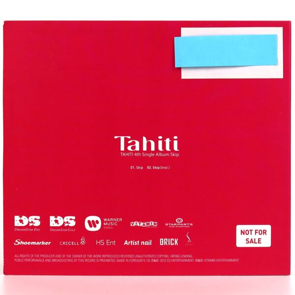 Tahiti - Skip 4th Single Album CD Promo K-Pop 2015