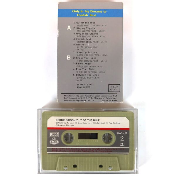 Debbie Gibson - Out Of The Blue Korean Album Cassette Tape Korea