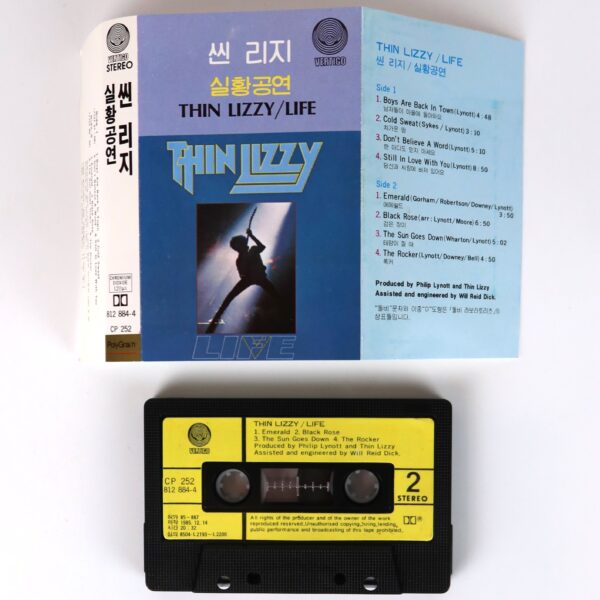 Thin Lizzy - Life Live Album Korean Cassette Tape Korea