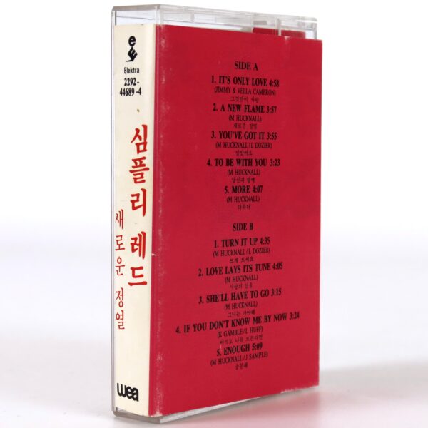 Simply Red - A New Flame Album Korean Cassette Tape Korea