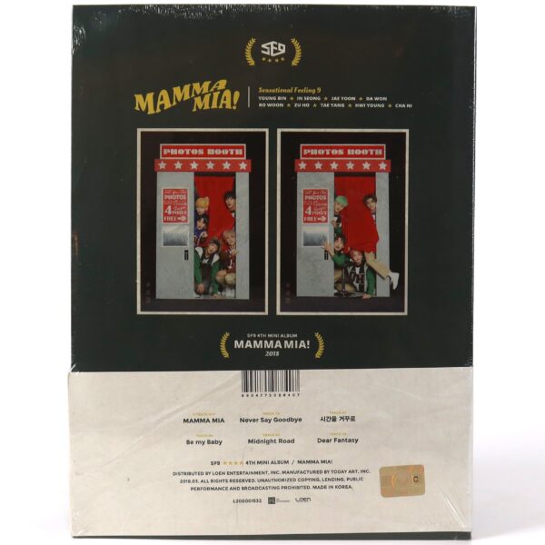 SF9 - Mamma Mia! 4th Mini Album Special Edition Sealed CD K-Pop 2018