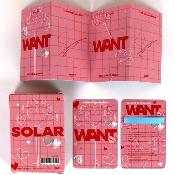 Solar - Want 2nd Single Album Signed PLVE Card Set 2025 Mamamoo [read]