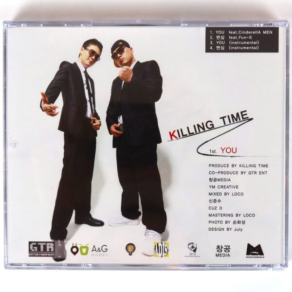 Killing Time - You 1st Single Album Signed CD K-Rap Korean Hip Hop