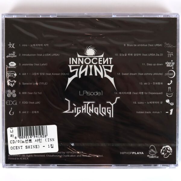 Innocent Shine - Lightnology Album Sealed CD K-Rap Korean Hip Hop 2010