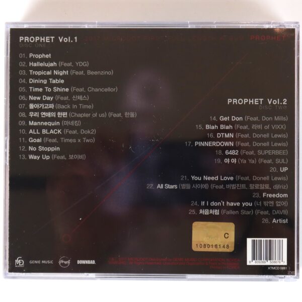 IMG_4081 Microdot - Prophet - Album Sealed CD K-Rap Korean Hip Hop 2017 Vixx Leo