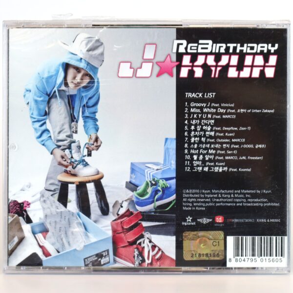 J'Kyun - Rebirthday Album Sealed CD K-Rap Korean Hip Hop 2010