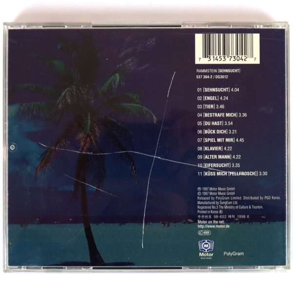 Rammstein - Sehnsucht Korean Album CD Korea Polygram Pressing