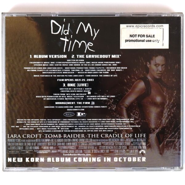 Korn - Did My Time Korean Single Album CD Promo Korea