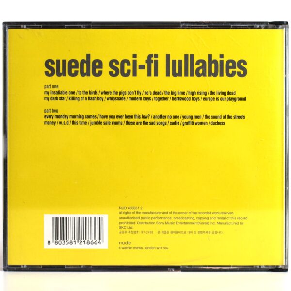 Suede - Sci-Fi Lullabies Korean Album CD Korea