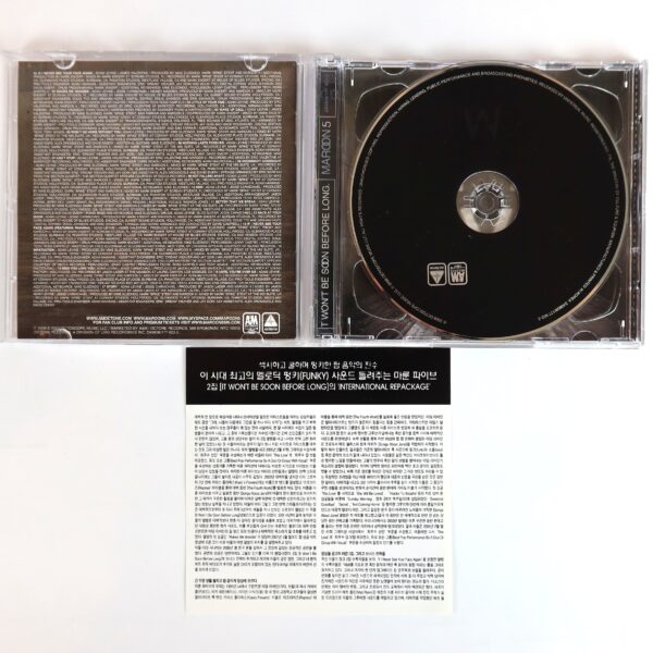 Maroon 5 - It Won't Be Soon Before Long Korean CD + DVD Album Korea