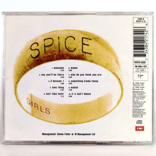 Spice Girls - Spice Korean Album CD Korea