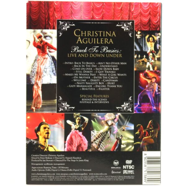 Christina Aguilera - Back To Basics: Live And Down Under DVD [NTSC] Korea