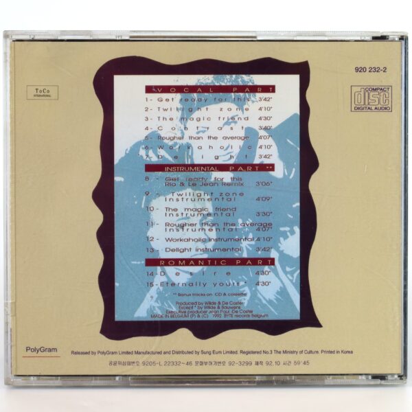 2 Unlimited - Get Ready! Korean Album CD Korea