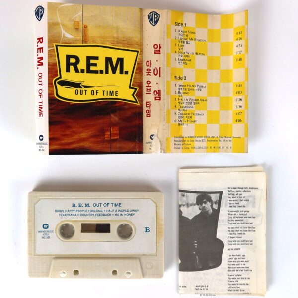 R.E.M. - Out Of Time Album Korean Cassette Tape Korea