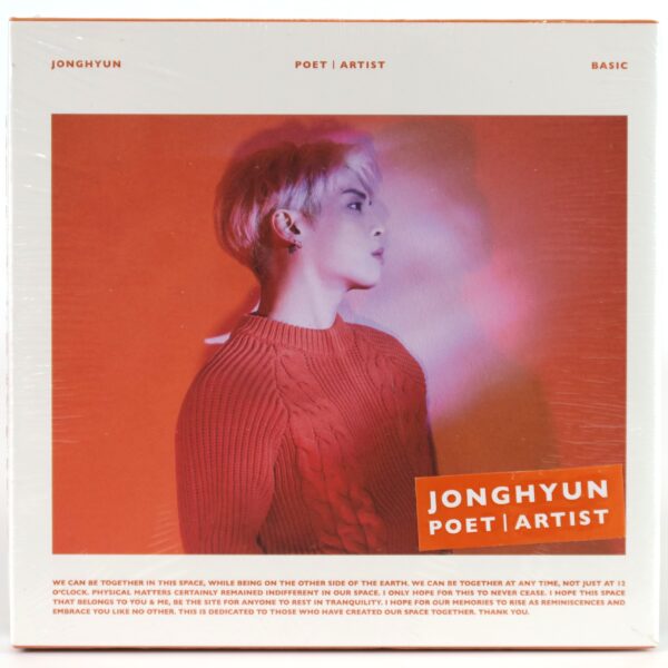 Jonghyun - Poet Artist Album CD Sealed K-Pop 2018 Shinee