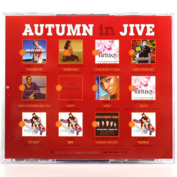 Aaron Carter Cover Autumn In Jive Korea Label Sampler CD Britney Spears