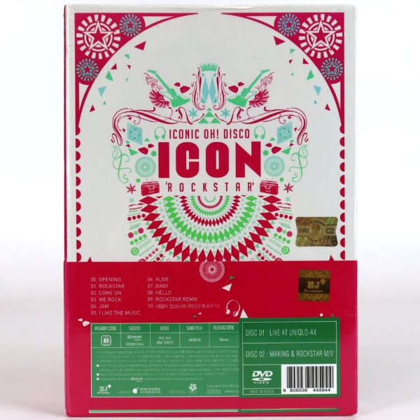 Iconic Oh! Disco Icon Rockstar 1st Single Album Showcase DVD Set Sealed