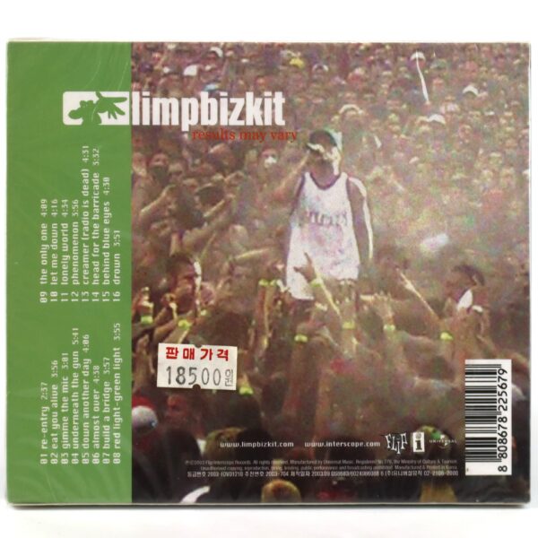 Limp Bizkit - Results May Vary Korean Album Sealed CD + DVD Set Korea
