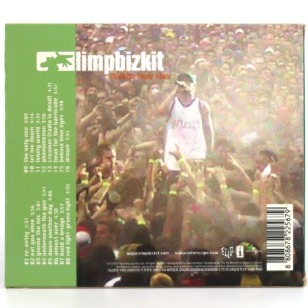 Limp Bizkit - Results May Vary Korean Album CD + DVD Set Korea