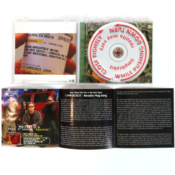 Limp Bizkit - Results May Vary Korean Album CD + DVD Set Korea