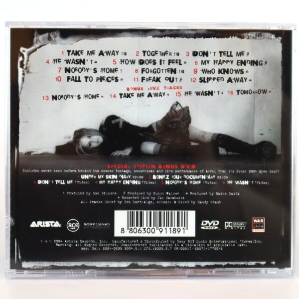 Avril Lavigne - Under My Skin Special Edition Korean Album CD DVD Poster Korea