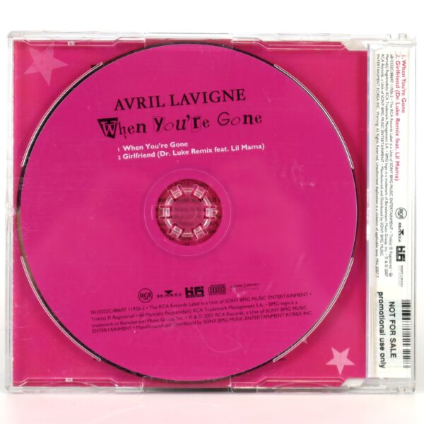 Avril Lavigne - When You're Gone Korean Single Album Promo CD Korea