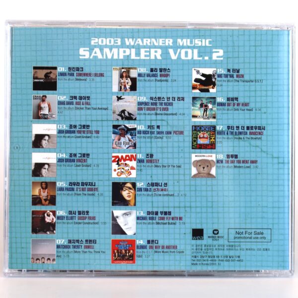 Linkin Park Cover 2003 Warner Music Sampler Vol. 2 CD Album Korea