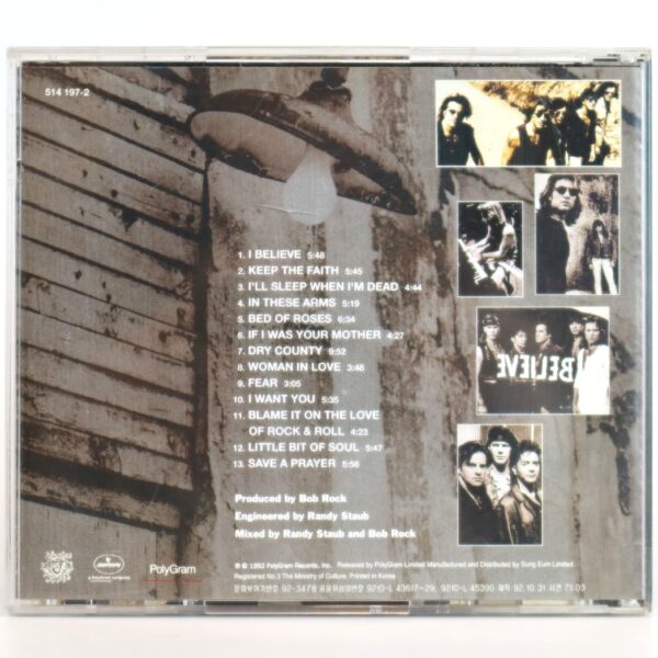 Bon Jovi - Keep The Faith Korean Album CD Korea