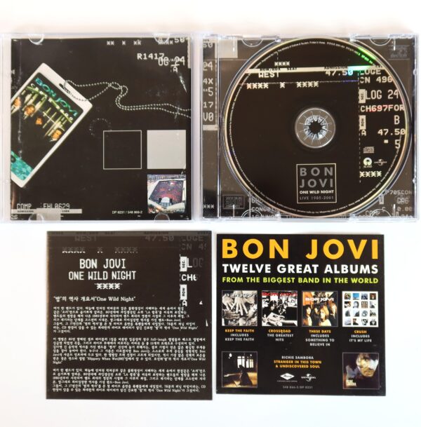 Bon Jovi - One Wild Night Korean Album CD Korea