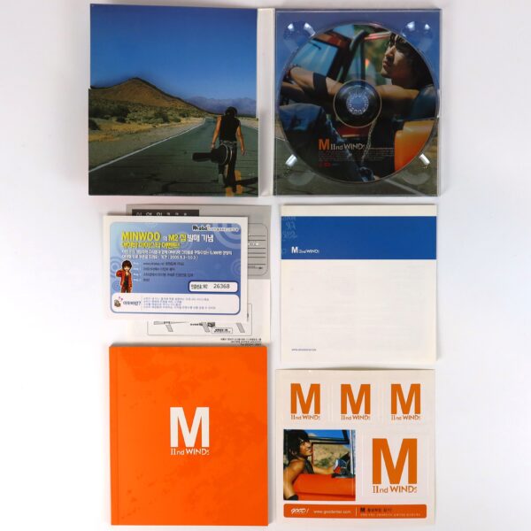 M - Winds 2nd Album CD + Stickers K-Pop 2005 Lee Min Woo Shinhwa