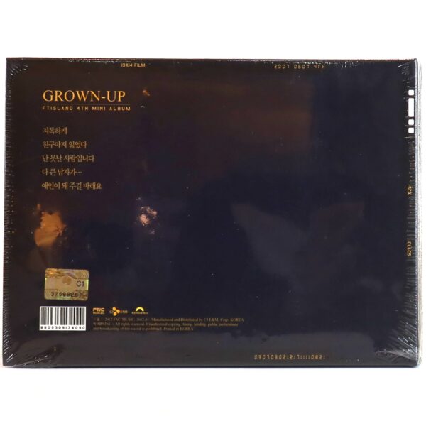 FTIsland - Grown Up 4th Mini Album Sealed CD 2012 K-Pop