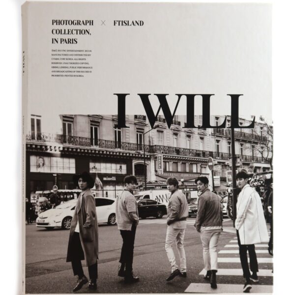 FTIsland - I Will [Photograph Collection In Paris Ver.] Album CD 2015 K-Pop