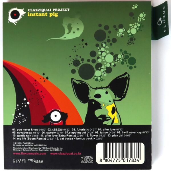 Clazziquai Project - Instant Pig Album CD + Stickers K-Pop 2004