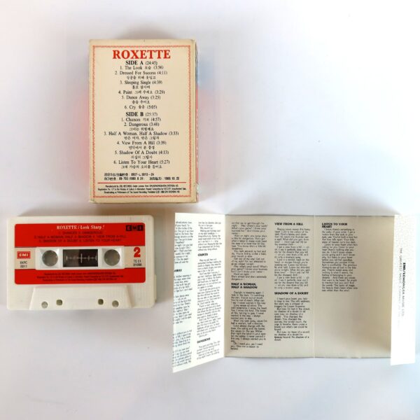 Roxette - Look Sharp! Korean Album Cassette Tape Korea