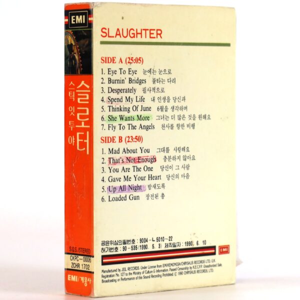Slaughter - Stick It To Ya Korean Album Cassette Tape Korea