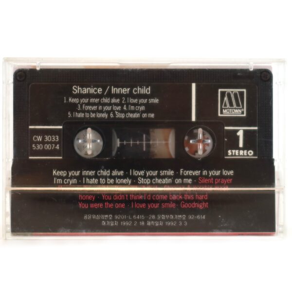 Shanice - Inner Child Korean Album Cassette Tape Korea
