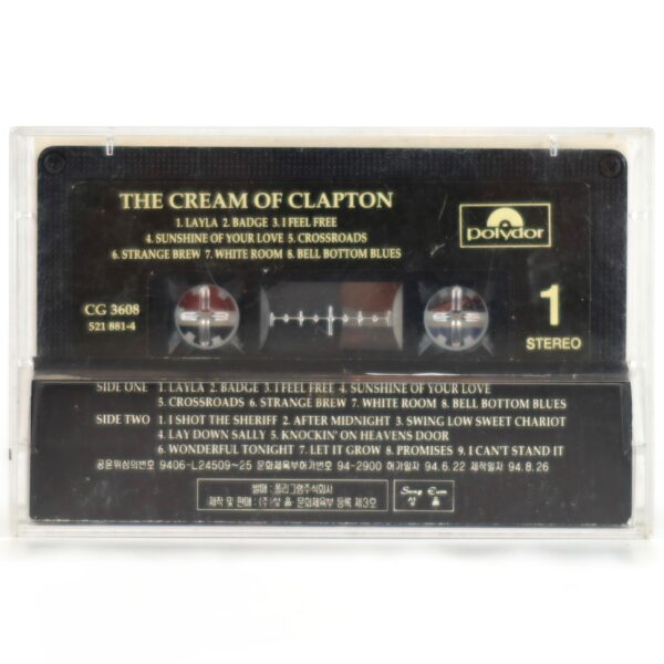 Eric Clapton - The Cream Of Clapton Album Korean Cassette Tape Korea