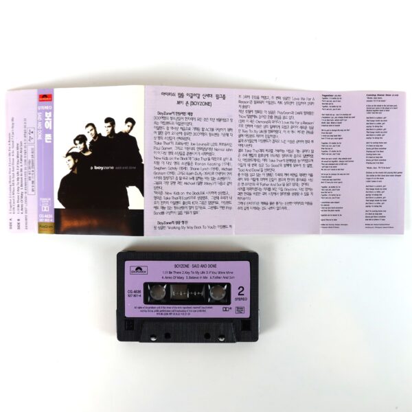 Boyzone - Said And Done Korean Album Cassette Tape Korea