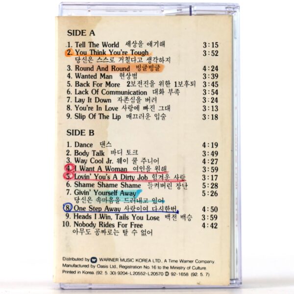 Ratt - Ratt & Roll 8191 Korean Album Cassette Tape Korea [read]