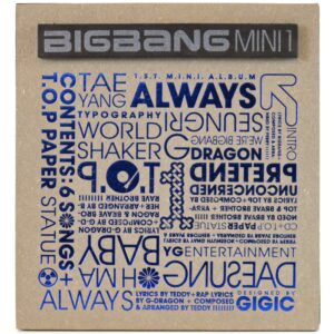 Bigbang - Always 1st Mini Album CD No 3D Paper [Mnet Pressing]