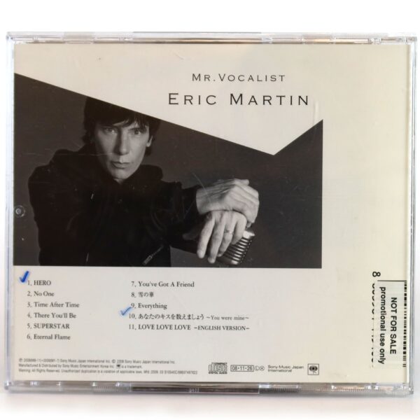 Eric Martin – Mr. Vocalist  Album Korean Promo CD Korea Mr. Big