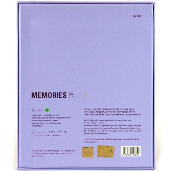 BTS - Memories Of 2018 Blu-Ray No Photocard [read]