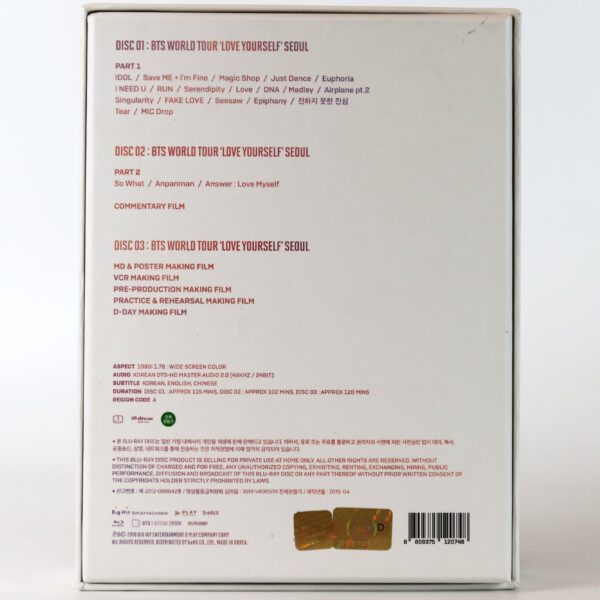 BTS - Love Yourself World Tour Seoul Blu-Ray Suga Booklet 2019