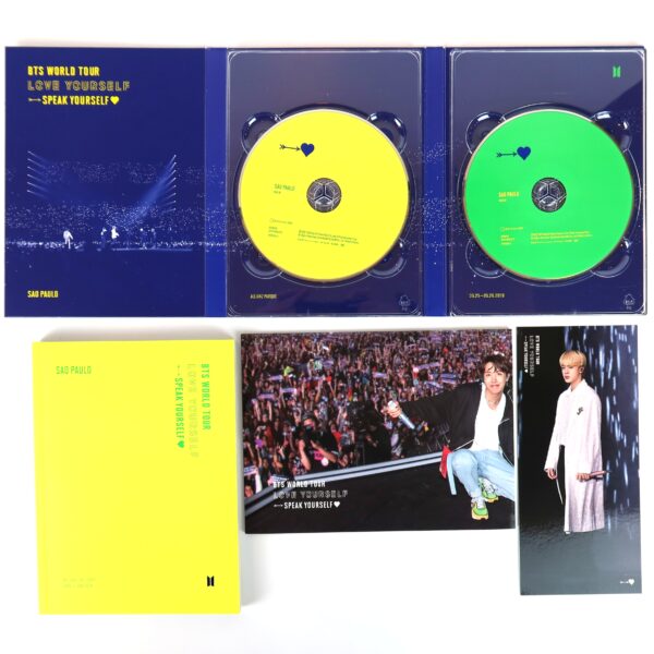 BTS - Love Yourself Speak Yourself World Tour in Sao Paulo DVD + Jin Bookmark