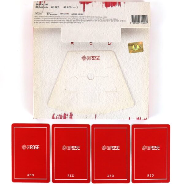 The Rose - Red 3rd Single Album CD + All Photocards Set 2019 K-Pop Rock